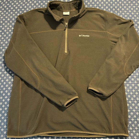 Columbia 1/4 Zip Pullover Waffled Sweatshirt Sz XXL - Picture 1 of 5